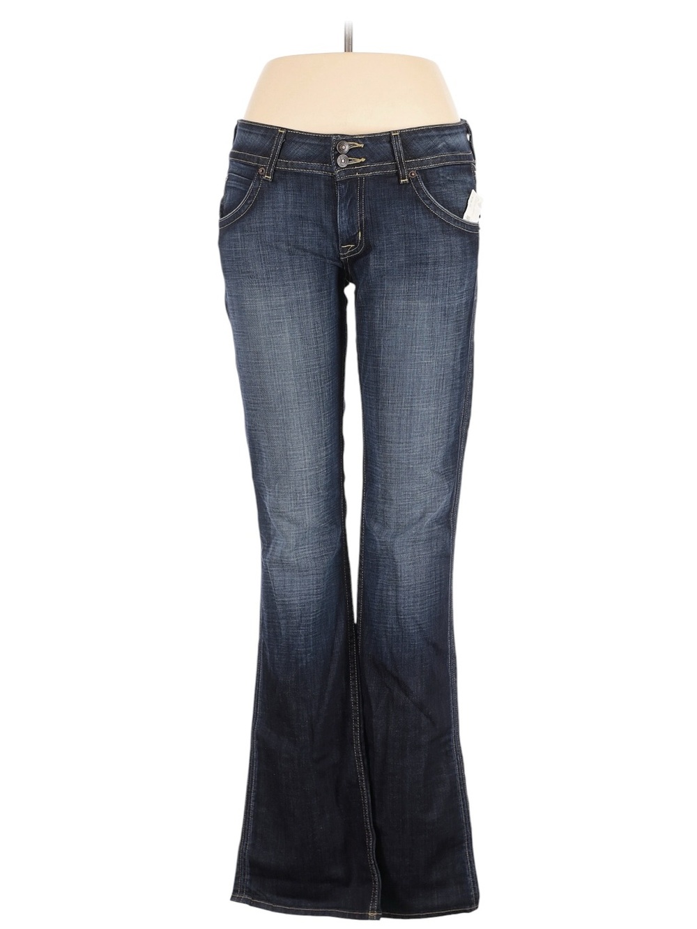 Hudson Jeans Supermodel Signature Jeans Size 31 LONG Dark Wash Elm Low Rise NWT